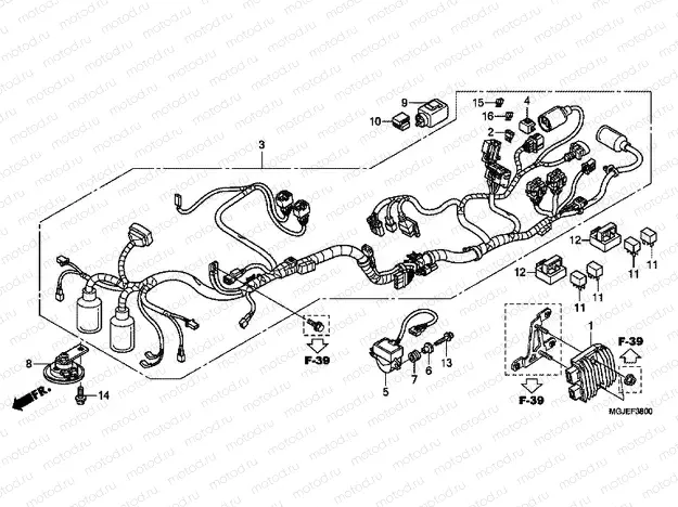 F-38 WIRING HARNESS