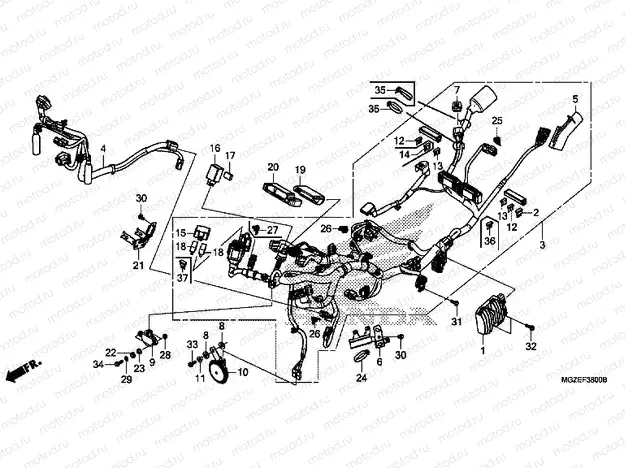 F-38 WIRING HARNESS