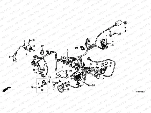 F-38 WIRING HARNESS
