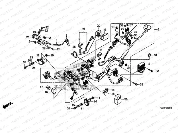 F-38 WIRING HARNESS