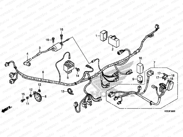 F-38 WIRING HARNESS