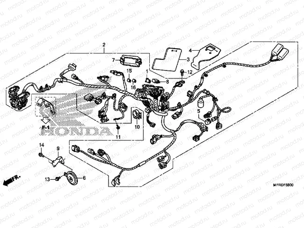 F-38 WIRING HARNESS (VT1300CR)
