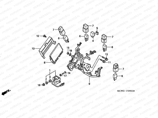 F-39 ENGINE HOUSING (VFR800)