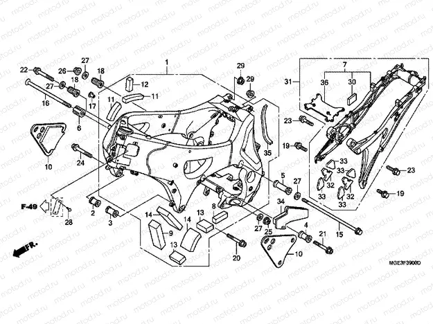 F-39 FRAME HOUSING