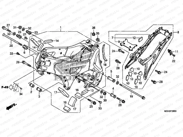 F-39 FRAME HOUSING