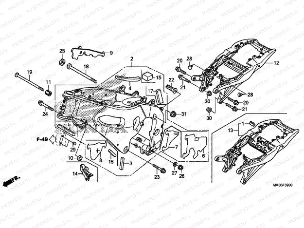 F-39 FRAME HOUSING