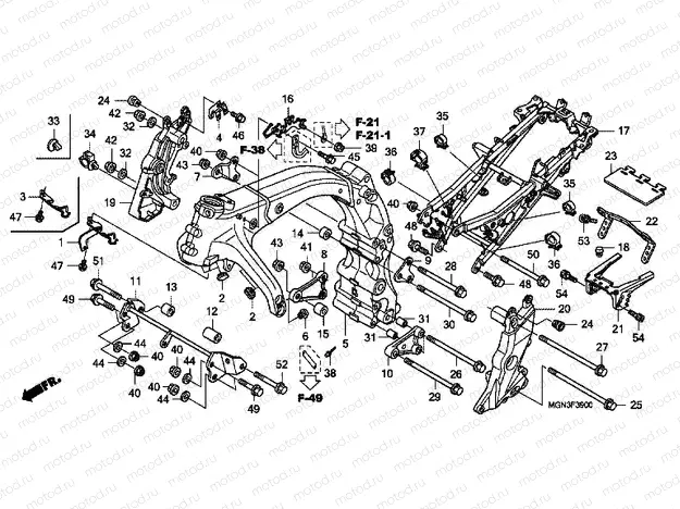 F-39 FRAME HOUSING