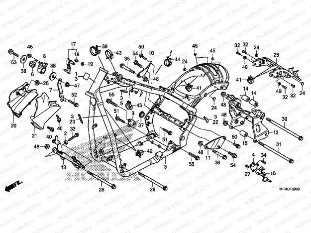F-39 FRAME HOUSING (VT1300CR)