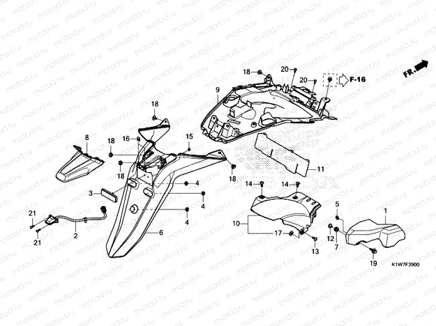 F-39 REAR FENDER