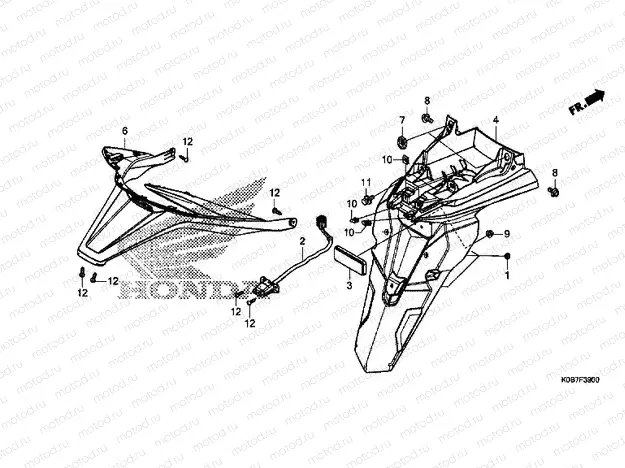F-39 REAR FENDER