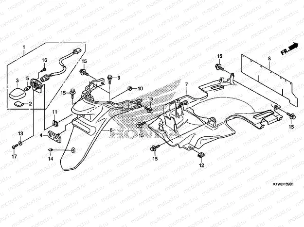 F-39 REAR FENDER