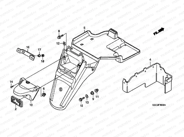 F-39 REAR FENDER