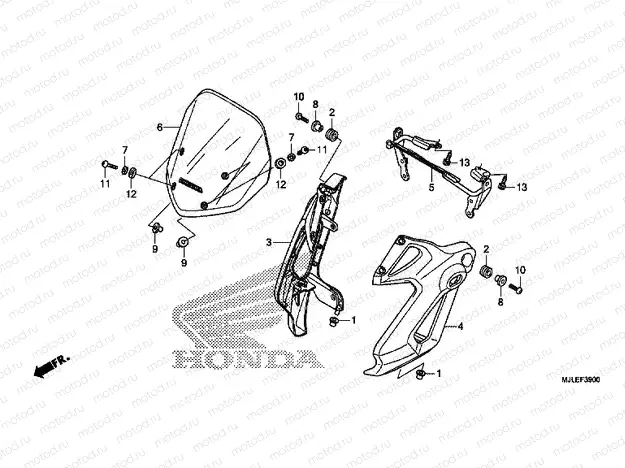 F-39 WINDSCREEN