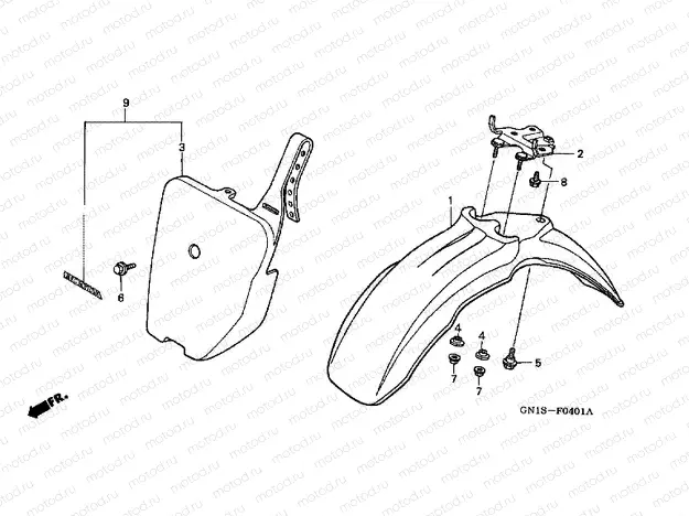 F-4-1 FRONT FENDER (2)
