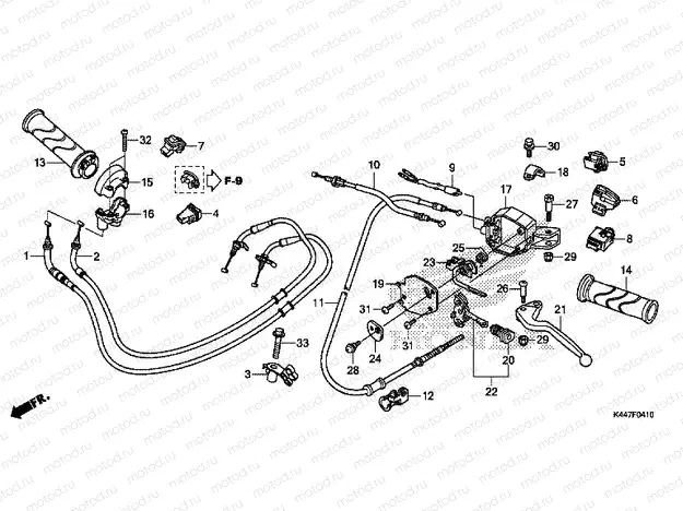 F-4-10 HANDLE LEVER / SWITCH / CABLE