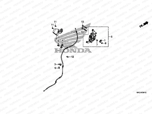 F-4-10 PARKING BRAKE LEVER
