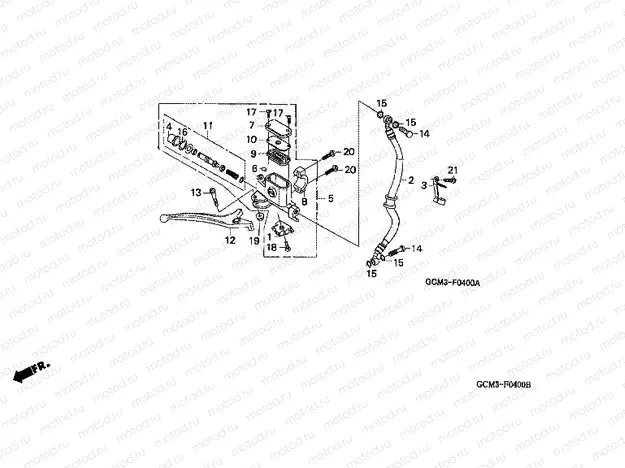 F-4 FRONT BRAKE MASTER