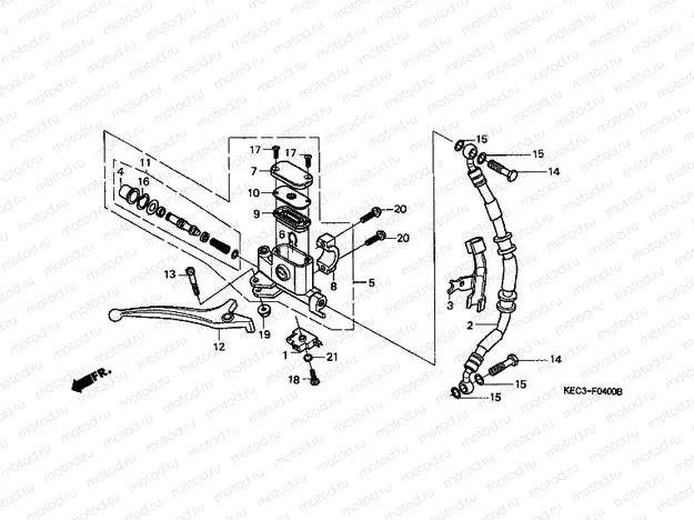 F-4 FRONT BRAKE MASTER