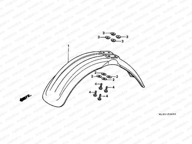 F-4 FRONT FENDER