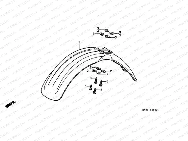 F-4 FRONT FENDER