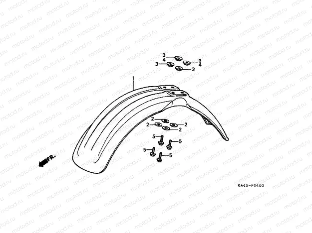 F-4 FRONT FENDER