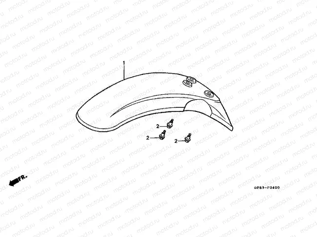 F-4 FRONT FENDER