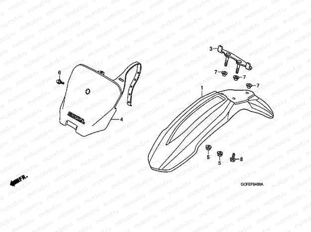F-4 FRONT FENDER