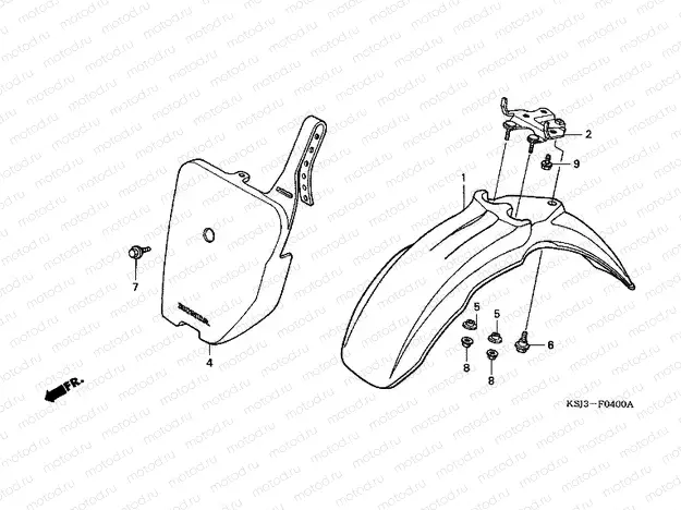 F-4 FRONT FENDER
