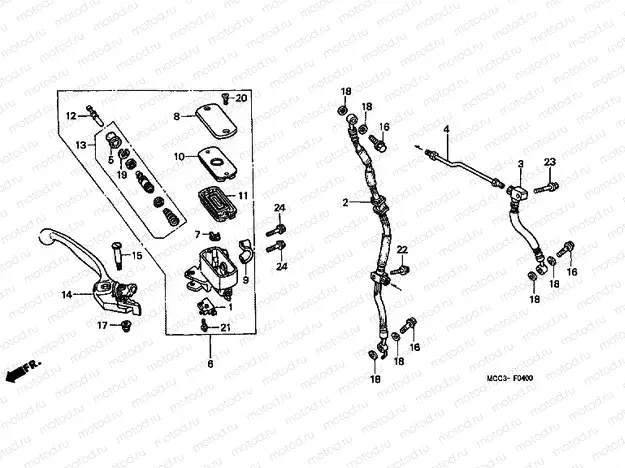F-4 FRONT MASTER CYLINDER