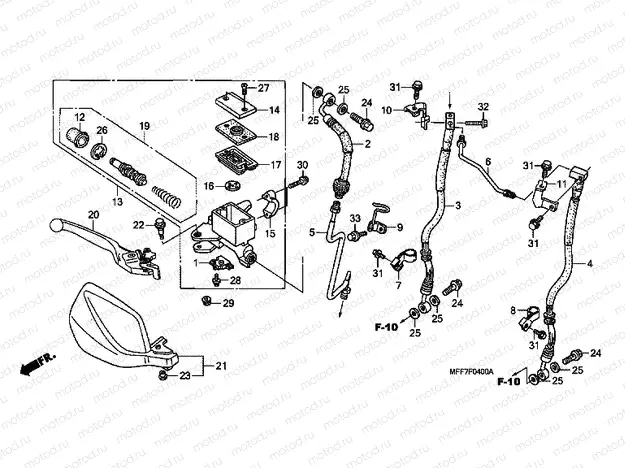 F-4 FRONT MASTER CYLINDER