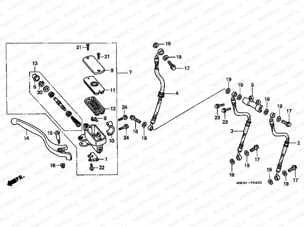 F-4 FRONT MASTER CYLINDER