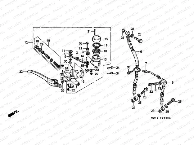 F-4 FRONT MASTER CYLINDER