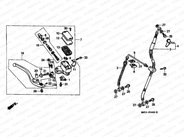 F-4 FRONT MASTER CYLINDER