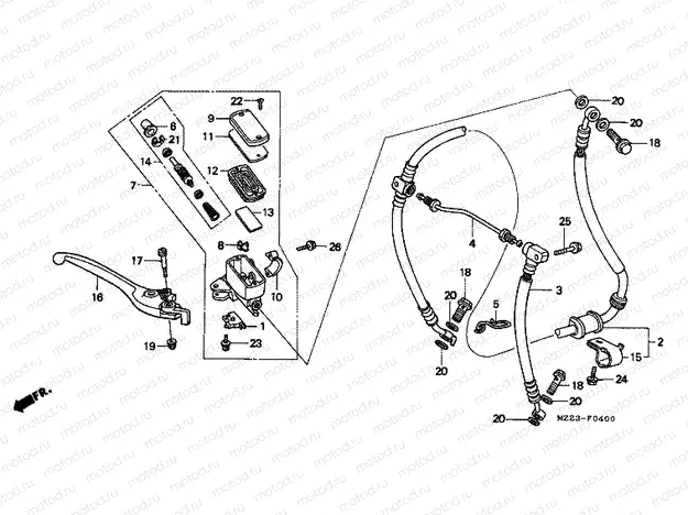F-4 FRONT MASTER CYLINDER