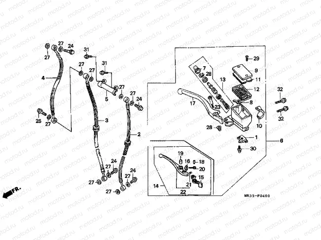 F-4 FRONT MASTER CYLINDER