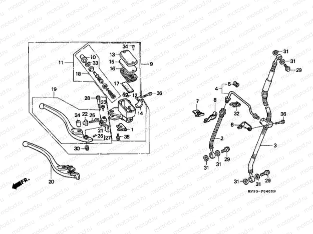 F-4 FRONT MASTER CYLINDER