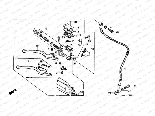 F-4 FRONT MASTER CYLINDER