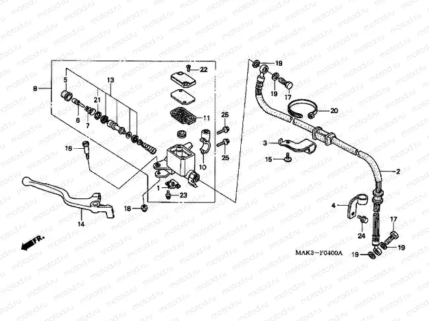 F-4 FRONT MASTER CYLINDER