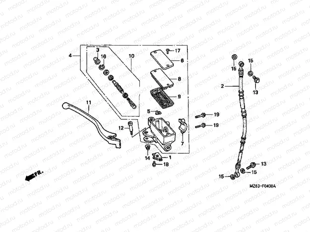 F-4 FRONT MASTER CYLINDER