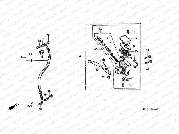 F-4 FRONT MASTER CYLINDER