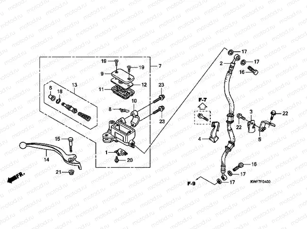 F-4 FRONT MASTER CYLINDER