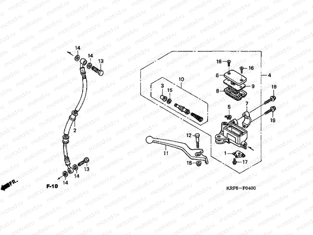 F-4 FRONT MASTER CYLINDER