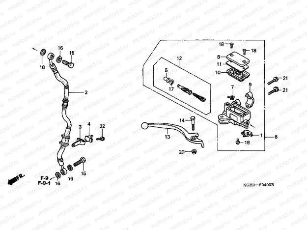 F-4 FRONT MASTER CYLINDER