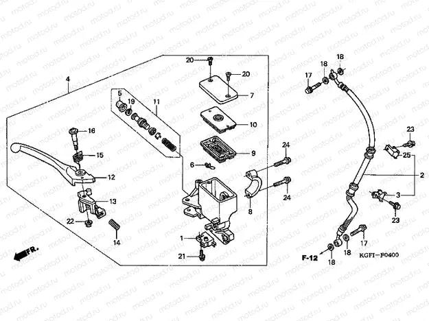 F-4 FRONT MASTER CYLINDER