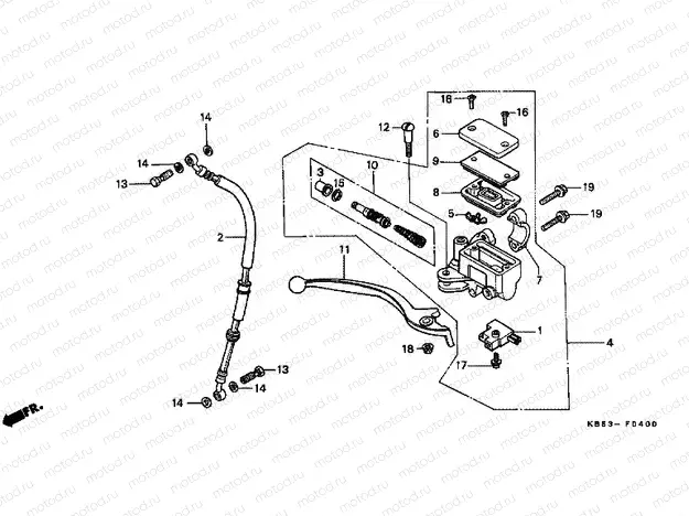 F-4 FRONT MASTER CYLINDER