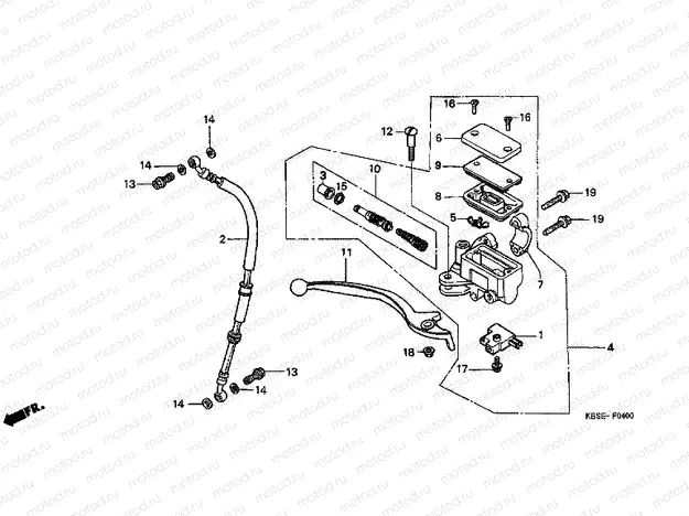F-4 FRONT MASTER CYLINDER