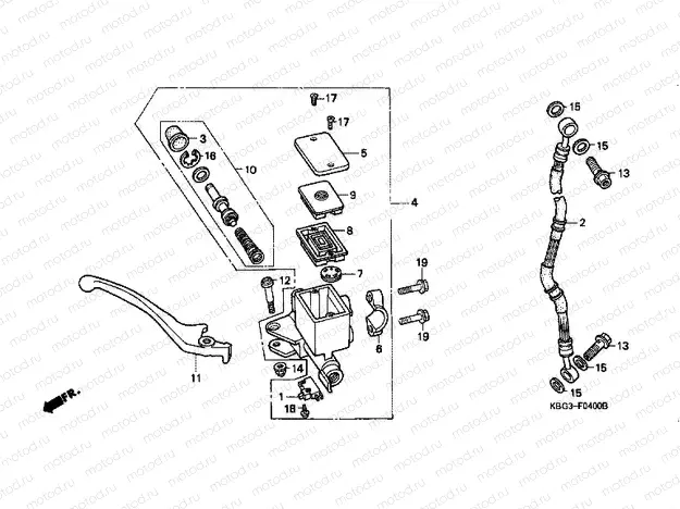 F-4 FRONT MASTER CYLINDER