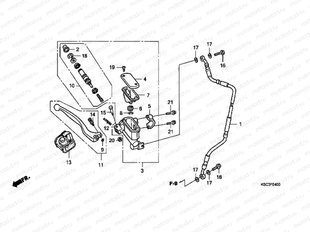 F-4 FRONT MASTER CYLINDER