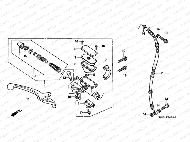 F-4 FRONT MASTER CYLINDER