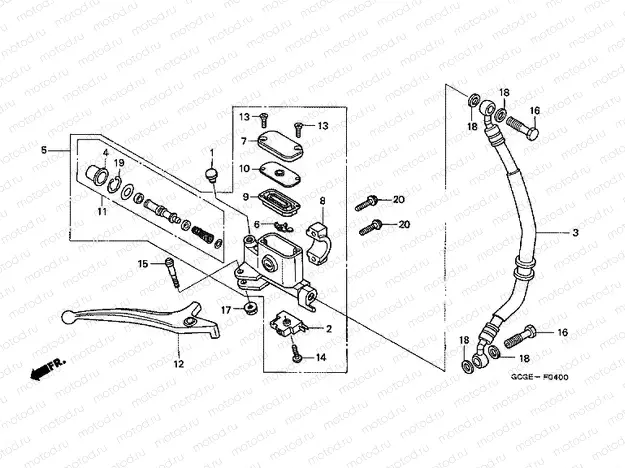 F-4 FRONT MASTER CYLINDER